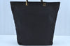Authentic GUCCI Vintage Shoulder Tote Bag GG Canvas Leather Black K8366