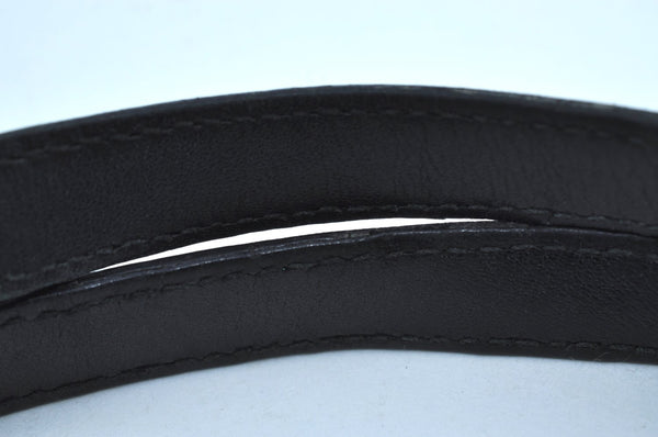 Authentic GUCCI Vintage Shoulder Tote Bag GG Canvas Leather Black K8366