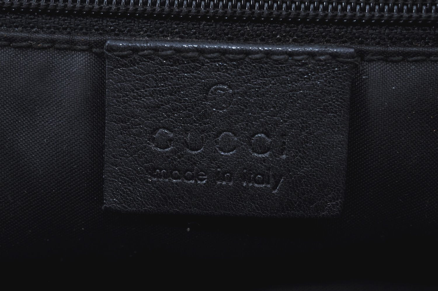 Authentic GUCCI Vintage Shoulder Tote Bag GG Canvas Leather Black K8366