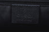 Authentic GUCCI Vintage Shoulder Tote Bag GG Canvas Leather Black K8366