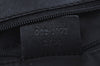 Authentic GUCCI Vintage Shoulder Tote Bag GG Canvas Leather Black K8366