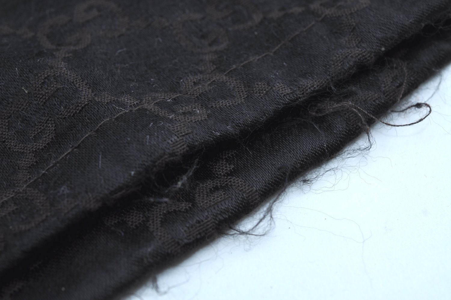 Authentic GUCCI Vintage Shoulder Tote Bag GG Canvas Leather Black K8366