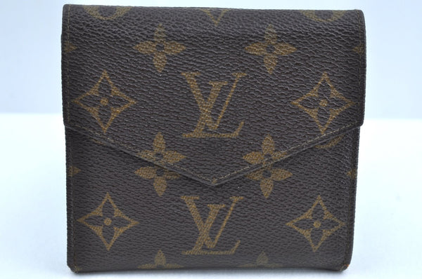 Authentic Louis Vuitton Monogram Porte Monnaie Billets Wallet M61660 LV K8368