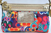 Authentic COACH Poppy Shoulder Cross Body Bag Canvas Leather Multicolor K8370