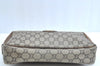 Authentic GUCCI GG Plus Vintage Clutch Hand Bag Purse PVC Leather Brown K8373
