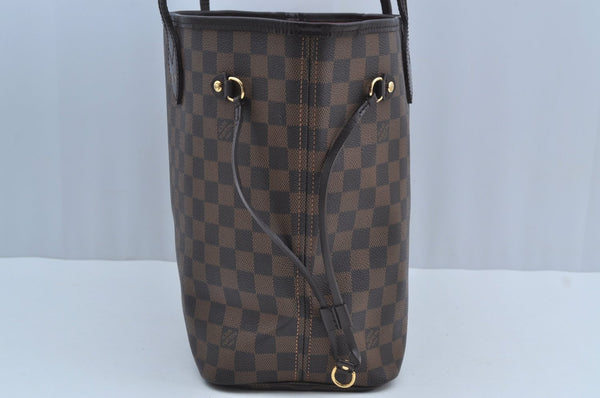 Authentic Louis Vuitton Damier Neverfull MM Shoulder Tote Bag N51105 LV K8374