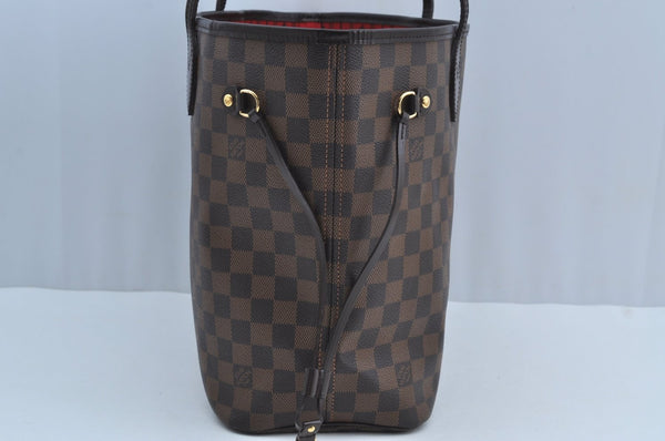 Authentic Louis Vuitton Damier Neverfull MM Shoulder Tote Bag N51105 LV K8374