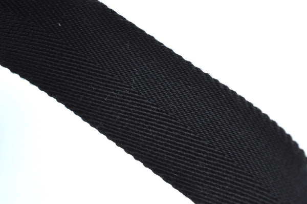 Authentic GUCCI Shoulder Cross Body Bag GG Canvas Leather Black K8377