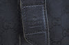 Authentic GUCCI Shoulder Cross Body Bag GG Canvas Leather Black K8377