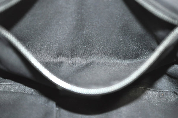 Authentic GUCCI Shoulder Cross Body Bag GG Canvas Leather Black K8377