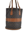 Authentic Louis Vuitton Monogram Bucket GM Shoulder Bag T42236 USA Model K8379