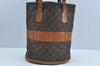 Authentic Louis Vuitton Monogram Bucket GM Shoulder Bag T42236 USA Model K8379
