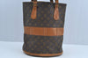 Authentic Louis Vuitton Monogram Bucket GM Shoulder Bag T42236 USA Model K8379