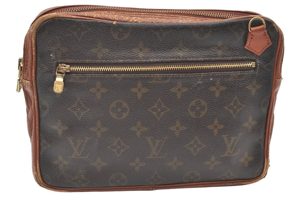 Authentic Louis Vuitton Monogram 2Way Shoulder Clutch Bag Old Model LV K8380