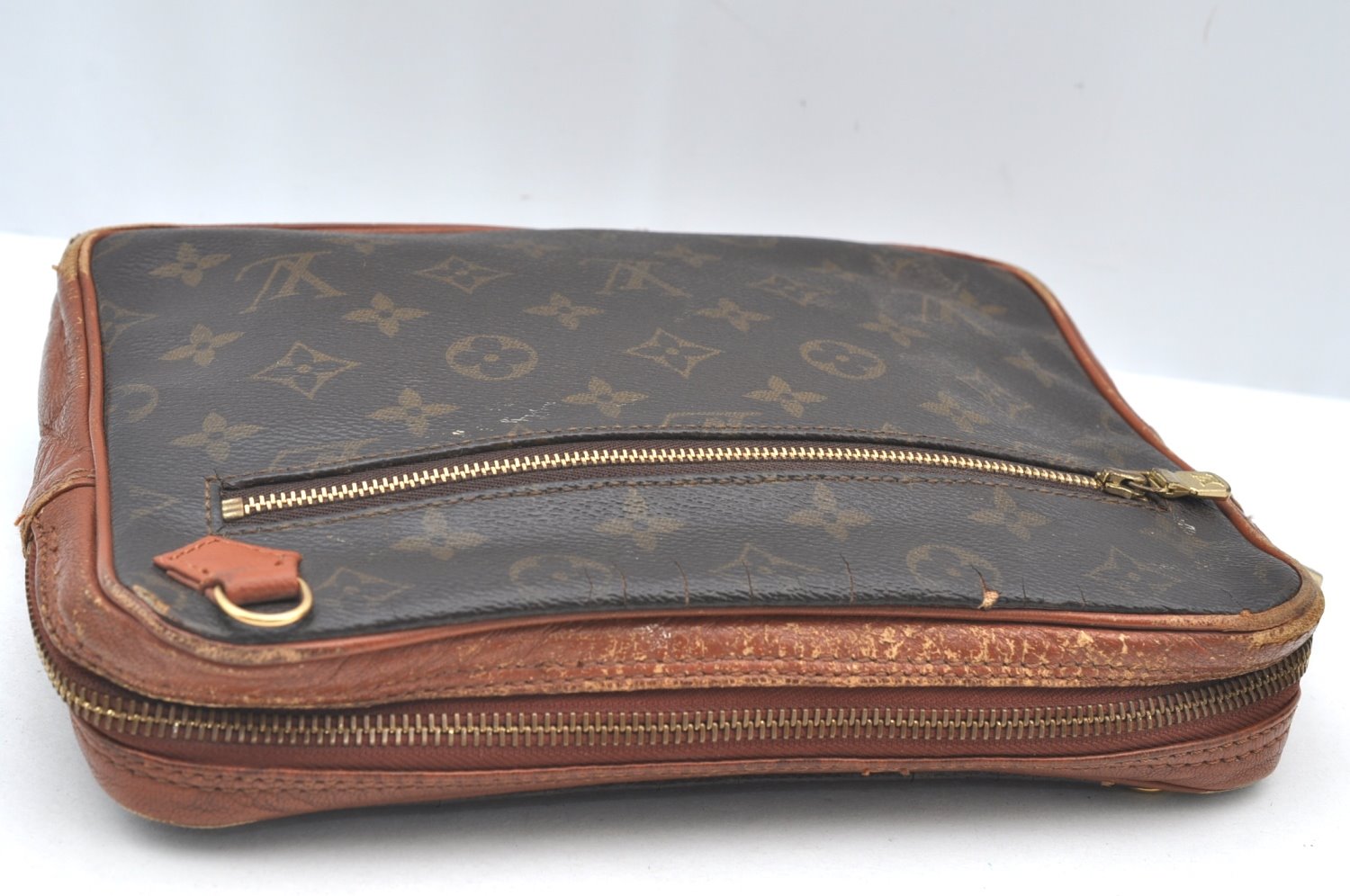 Authentic Louis Vuitton Monogram 2Way Shoulder Clutch Bag Old Model LV K8380