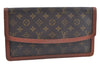 Authentic Louis Vuitton Monogram Pochette Dame GM M51810 Clutch Hand Bag K8381