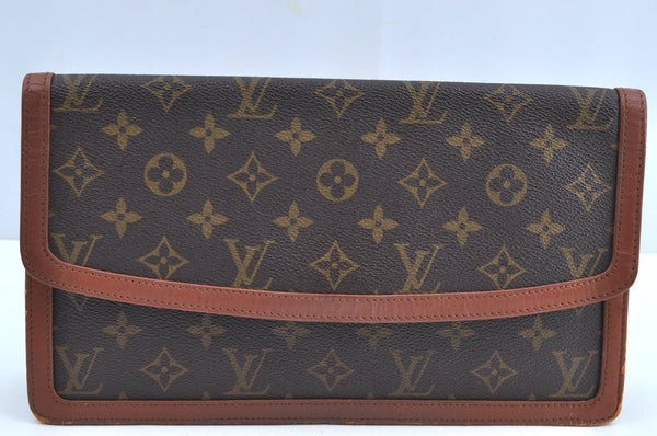 Authentic Louis Vuitton Monogram Pochette Dame GM M51810 Clutch Hand Bag K8381
