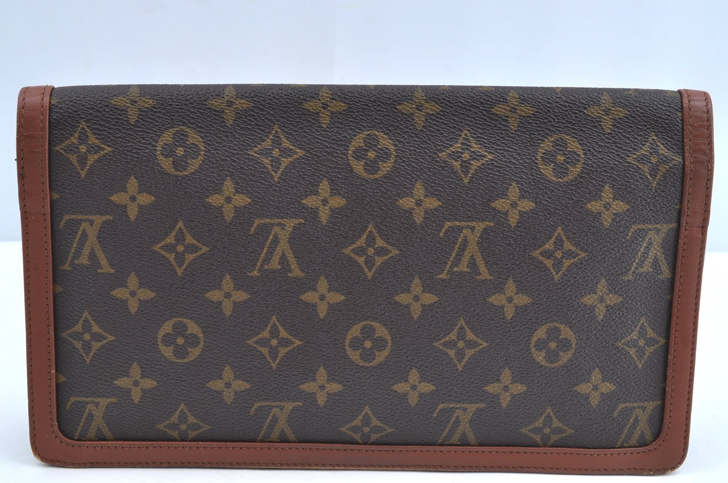 Authentic Louis Vuitton Monogram Pochette Dame GM M51810 Clutch Hand Bag K8381