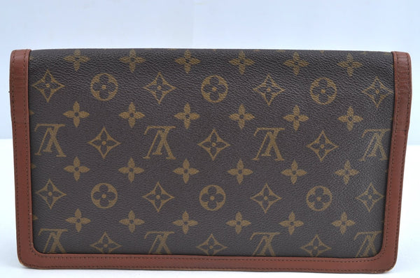 Authentic Louis Vuitton Monogram Pochette Dame GM M51810 Clutch Hand Bag K8381