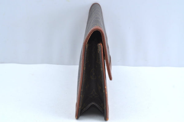 Authentic Louis Vuitton Monogram Pochette Dame GM M51810 Clutch Hand Bag K8381