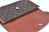Authentic Louis Vuitton Monogram Pochette Dame GM M51810 Clutch Hand Bag K8381