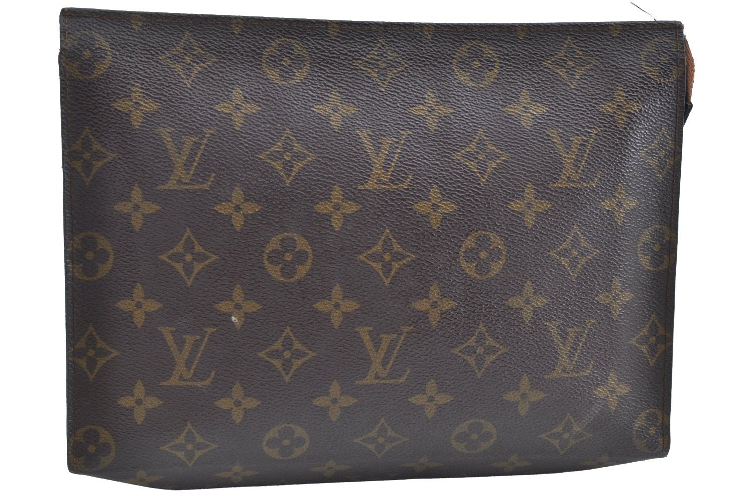 Auth Louis Vuitton Monogram Poche Toilette 26 Cosmetics Pouch Old Model LV K8382
