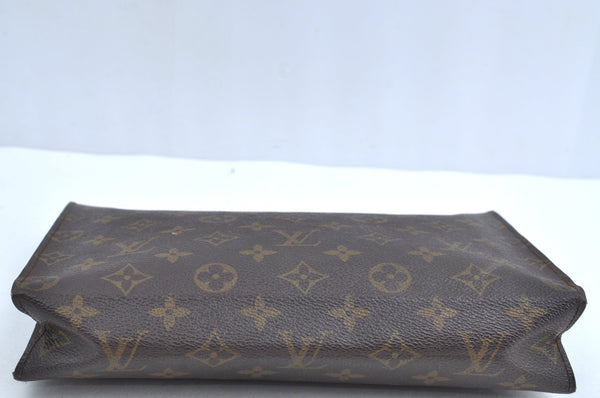 Auth Louis Vuitton Monogram Poche Toilette 26 Cosmetics Pouch Old Model LV K8382
