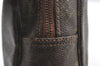 Auth Louis Vuitton Monogram Trousse Toilette 28 Clutch Hand Bag Old Model K8383