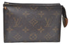 Authentic Louis Vuitton Monogram Poche Toilette 15 M47546 Cosmetics Pouch K8385