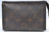 Authentic Louis Vuitton Monogram Poche Toilette 15 M47546 Cosmetics Pouch K8385