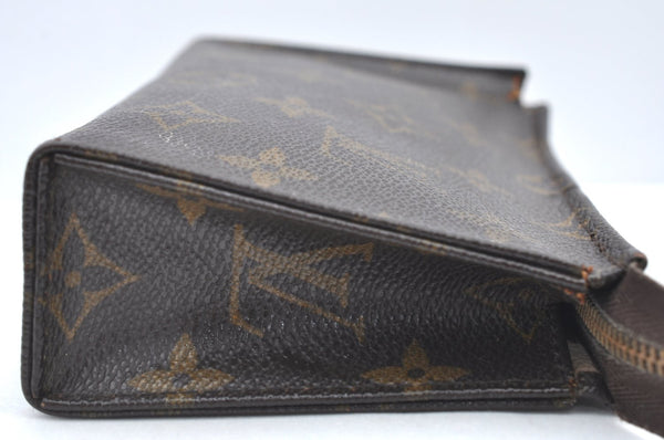 Authentic Louis Vuitton Monogram Poche Toilette 15 M47546 Cosmetics Pouch K8385