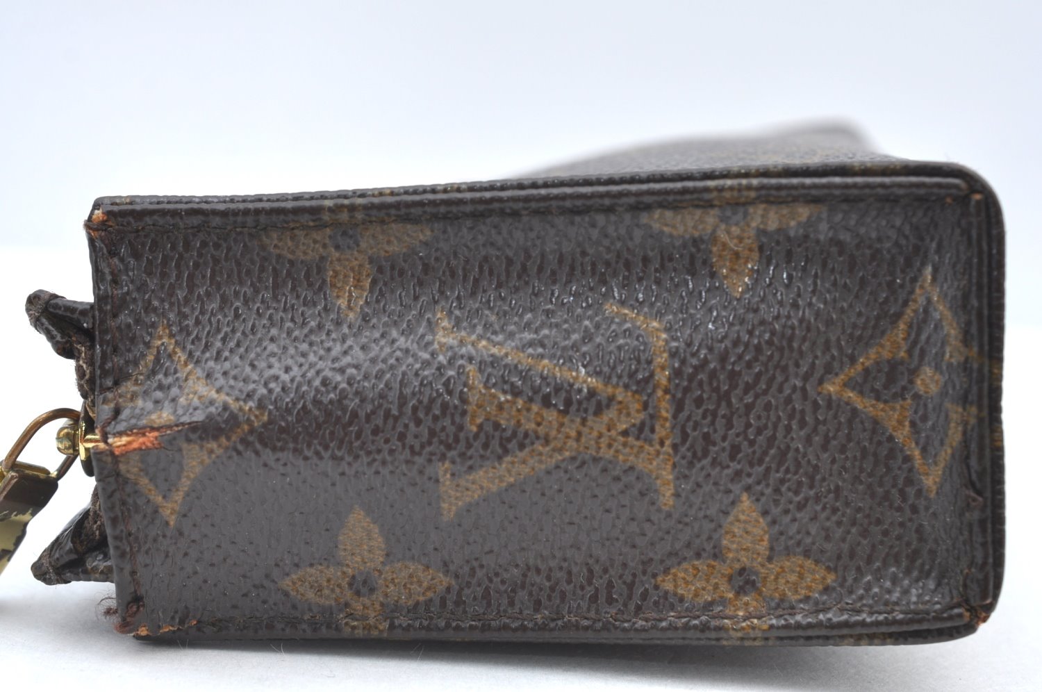 Authentic Louis Vuitton Monogram Poche Toilette 15 M47546 Cosmetics Pouch K8385