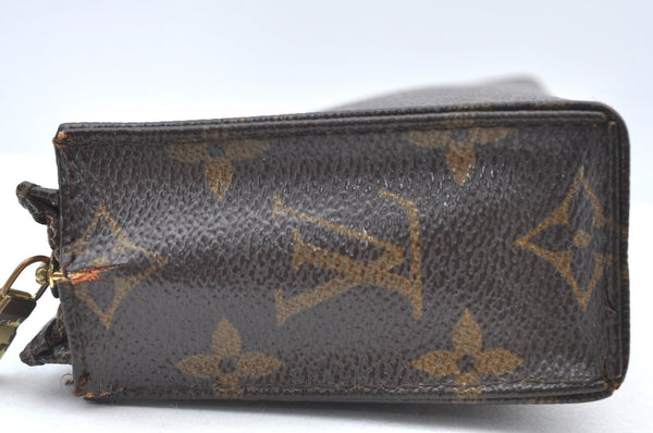 Authentic Louis Vuitton Monogram Poche Toilette 15 M47546 Cosmetics Pouch K8385