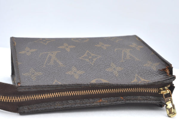 Authentic Louis Vuitton Monogram Poche Toilette 15 M47546 Cosmetics Pouch K8385