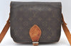 Authentic Louis Vuitton Monogram Cartouchiere MM Shoulder Bag Old Model K8386