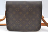 Authentic Louis Vuitton Monogram Cartouchiere MM Shoulder Bag Old Model K8386