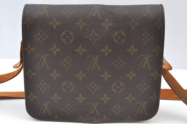 Authentic Louis Vuitton Monogram Cartouchiere MM Shoulder Bag Old Model K8386