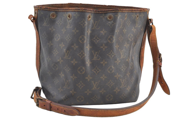 Authentic Louis Vuitton Monogram Petit Noe M42226 Drawstring Bag Junk K8387