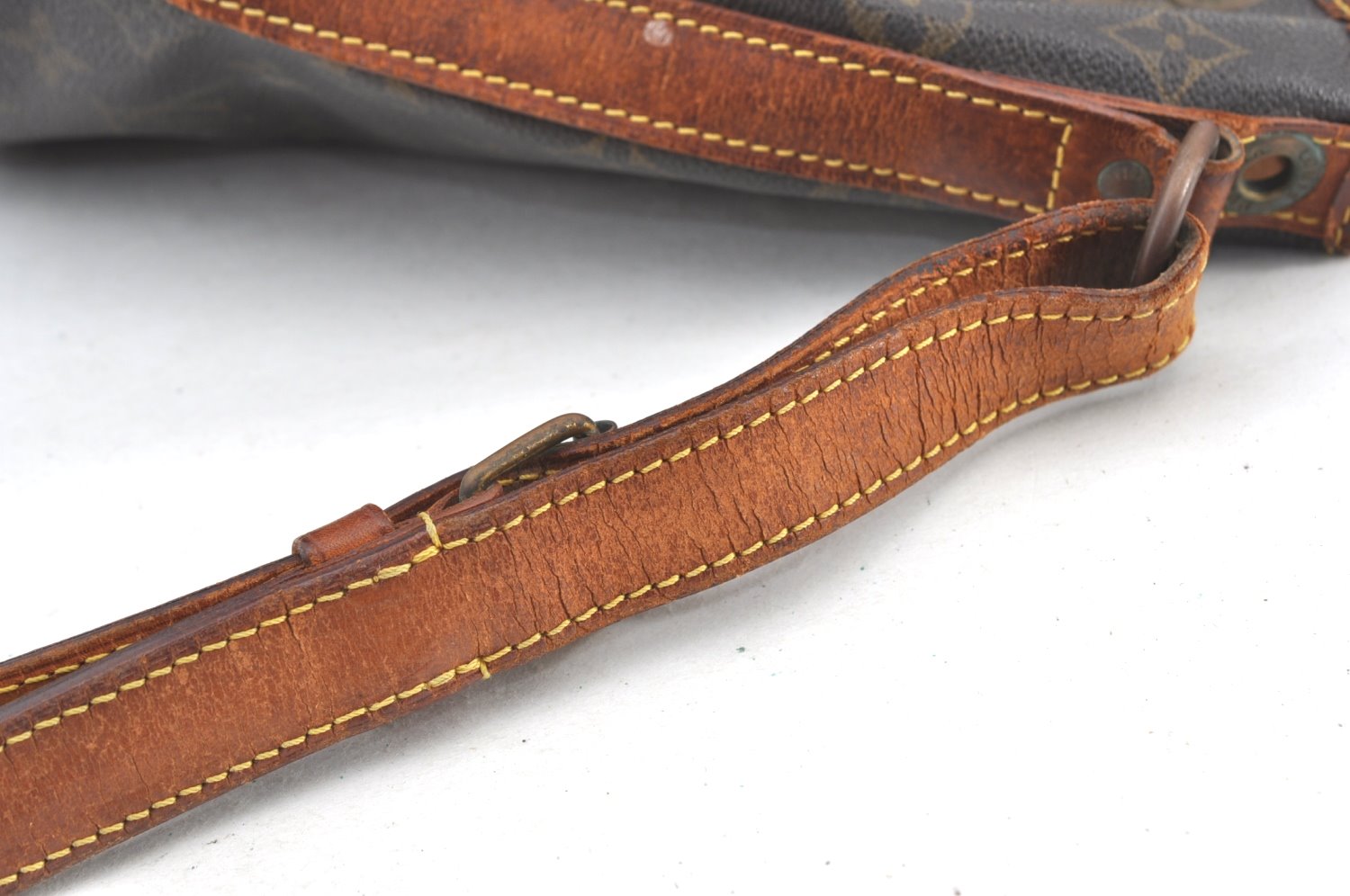 Authentic Louis Vuitton Monogram Petit Noe M42226 Drawstring Bag Junk K8387