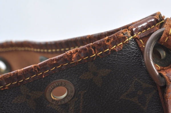 Authentic Louis Vuitton Monogram Petit Noe M42226 Drawstring Bag Junk K8387