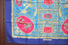 Authentic HERMES Carre 90 Scarf "LA PRESENTATION" Silk Blue K8389