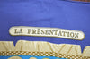 Authentic HERMES Carre 90 Scarf "LA PRESENTATION" Silk Blue K8389