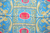 Authentic HERMES Carre 90 Scarf "LA PRESENTATION" Silk Blue K8389