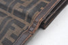 Authentic FENDI Zucca Long Wallet Purse Canvas Leather Brown K8390