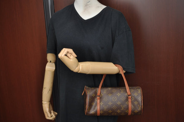 Authentic Louis Vuitton Monogram Papillon 26 Hand Bag Old Model LV K8391