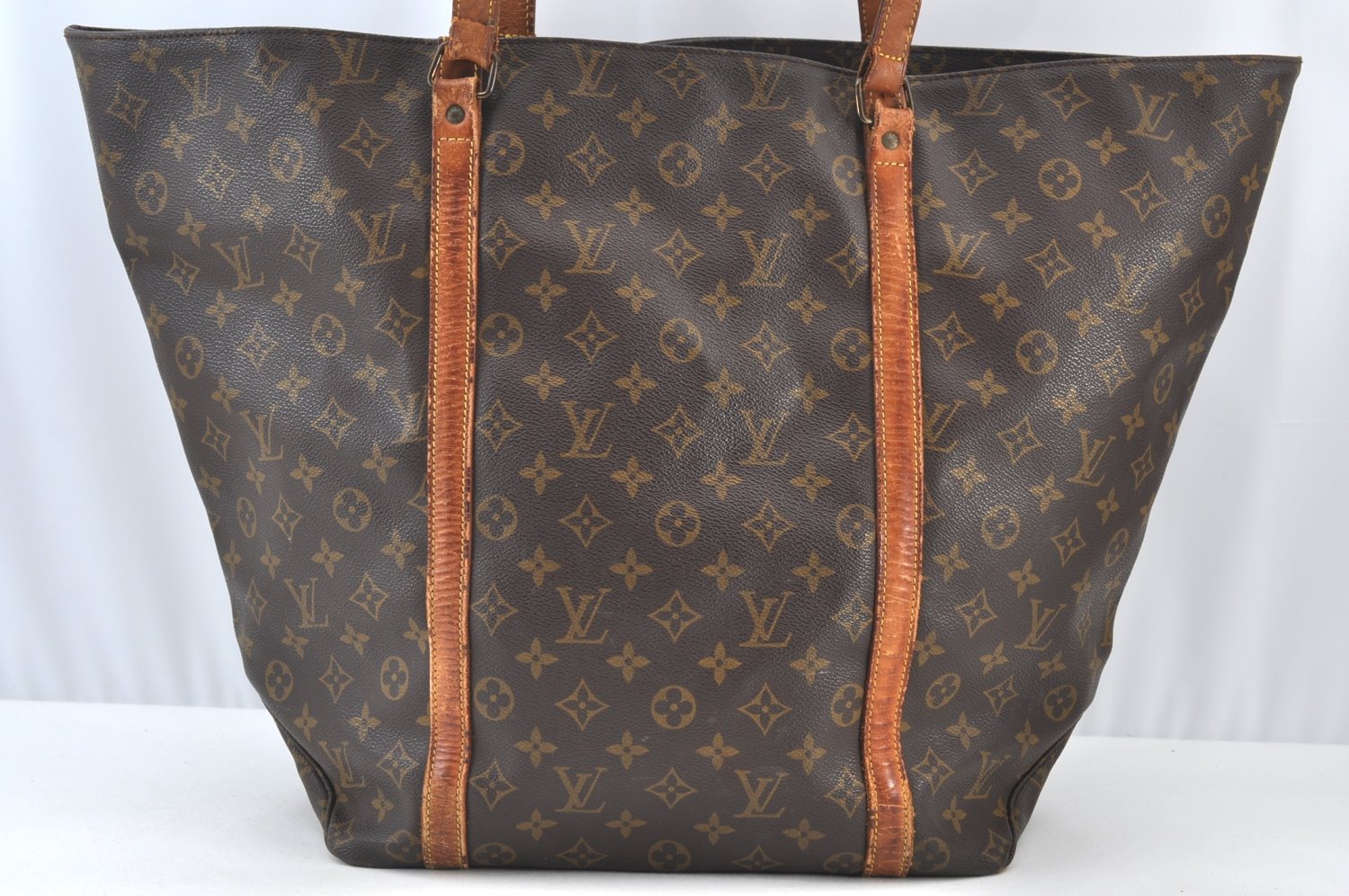 Authentic Louis Vuitton Monogram Sac Shopping GM Tote Bag M51110 LV K8392