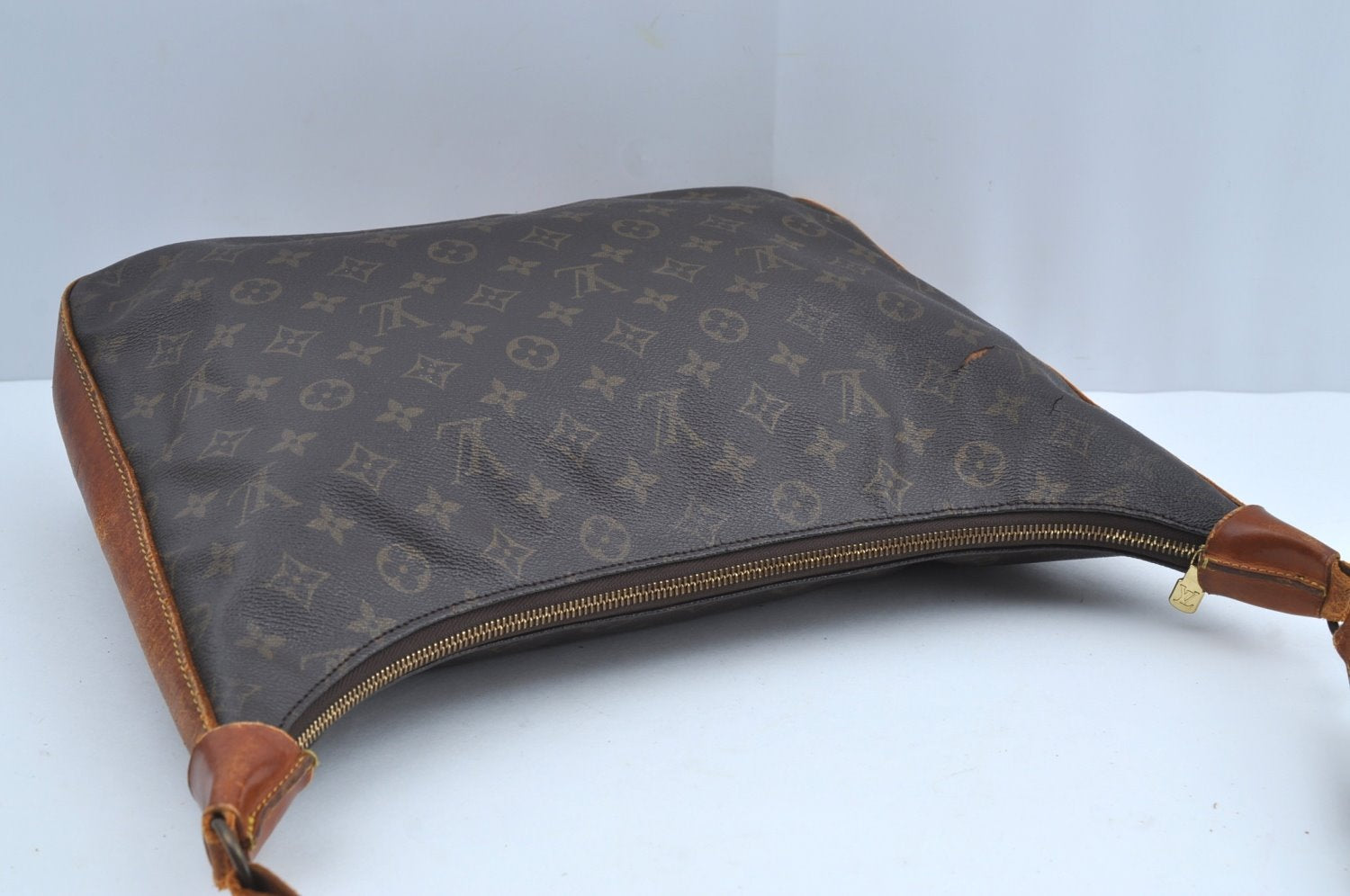 Authentic Louis Vuitton Monogram Boulogne 35 Shoulder Cross Bag M51260 LV K8393