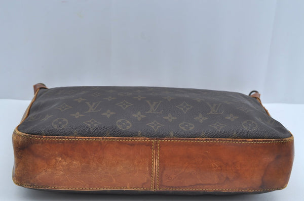 Authentic Louis Vuitton Monogram Boulogne 35 Shoulder Cross Bag M51260 LV K8393