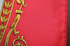 Authentic HERMES Carre 90 Scarf "LA PROMENADE DE LONGCHAMPS" Silk Red K8395