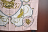 Authentic HERMES Carre 90 Scarf "SRRINGS " Silk Pink K8402